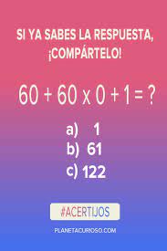 Quizás te sientas tentado de utilizar la calculadora, o de sacar una hoja de papel para realizar los cálculos, pero… desde nuestro punto de vista, resultara mucho más satisfactorio, si sois capaces de encontrar la respuesta por vosotros mismos, solo. 17 Acertijos Para Whatsapp Con Respuesta Planeta Curioso