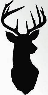 The set contains 7 deer heads, 1 antlers and a full body deer so you can mix and use as you like. Pin By Tina Schirrmacher On Design Deer Head Silhouette Free Christmas Printables Deer Silhouette