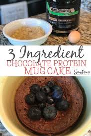 Quick Easy 3 Ingredient Protein Mug Cake So Yummy Recipe In 2020 Protein Mug Cakes Mug Cake Protein Powder Mug Cake Healthy