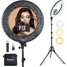 Ring light on white screen 10 hours | pure ring light | ten hours |4k background|no copyright|by aai welcome to my channel aai (all amazing information) ring. Amazon Com Inkeltech Ring Light 18 Inch 60 W Dimmable Led Ring Light Kit With Stand Adjustable 3000 6000 K Color Temperature Lighting For Vlog Makeup Youtube Camera Photo Video
