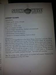Shrimp Scampi Stone Wave Recipes Shrimp Scampi Recipes