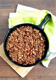 Crumble Croustillant Aux Poires Chocolat Et Noix De Pecan Del S Cooking Twist Recipe In 2020 Chocolate Crumble Crunchy Pecans Chocolate Crumble Recipe