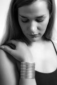 Strata Wide Cuff ~ Sterling Silver