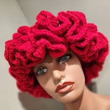 1913 Crochet Ruffle Hat