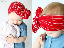 This adorable baby bow turban beanie pattern is for newborns and fits up to about 3 months. How To Make Baby Headbands Without Sewing Viva Veltoro
