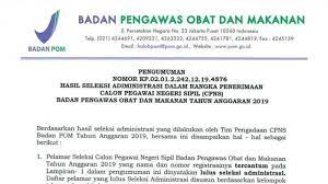 Pengumuman hasil skd dan pelaksanaan skb & rekapitulasi hasil skd cpns bnpb 2018 kamis, 29 november 2018 09:43 wib dilihat 12364 kali Hasil Seleksi Administrasi Cpns Bpom 2019 11 563 Peserta Dinyatakan Lolos Cek Namamu Di Sini Halaman 2 Tribun Manado