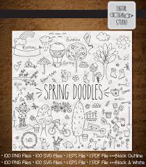 Black And White Outline Calendar Clipart 200 Spring Season Doodles Clip Art Hand Drawn Gardening Bugs Vector Graphics Bicycle Birds Outline Drawing Png Svg Eps Pdf Dxf Bird Outline How To Draw Hands Doodles