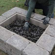 To install a stone block fire pit: How To Build A Custom Fire Pit
