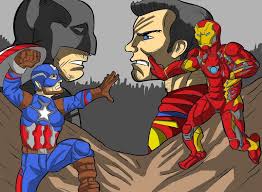 Batman and captain america (equals except for making weapons part ) but i'll give this to batman cause he has more experience in using detective in those universes, captain america comfortably smashes batman. Batman Vs Superman Vs Civil War Oh My The Ubiquity