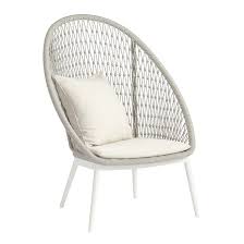 Laguna Outdoor Woven High Back Lounge Chair Furniture Lounge Seating Patio Chair Cushions