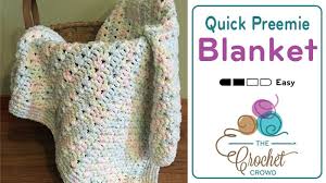 Crochet Quick Preemie Blanket Pattern The Crochet Crowd Angel Baby Crochet Preemie Crochet Baby Blanket Crochet