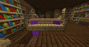 Using Banners Under Stairs Creates A Couch With Pillows Detailcraft Minecraft Architecture Minecraft Cottage Stairs Minecraft