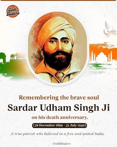 Shaheed-e-Azam Sardar Udham Singh: The Revolutionary Who Avenged Jallianwala Bagh 🇮🇳 Shaheed-e-Azam Sardar Udham Singh (26 December 1899 – 31 July 1940) was one of India's greatest freedom fighters, remembered for avenging