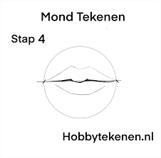 Tekenles voor beginners deel 4. Mond Leren Tekenen In 5 Stappen Hobbytekenen Nl Hobbytekenen Nl