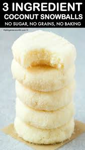 Coconut Snowball Cookies No Baking The Big Man S World Recipe In 2020 Vegan Sugar Milk Recipes Raw Desserts