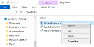 During each event, the event viewer logs an entry. Restore Deleted Files Or Folders In Onedrive Office Support