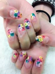 Pointed nails with summer flowers. 36 Dried Flower Nail Art Ideas Flower Nails Flower Nail Art Nail Art