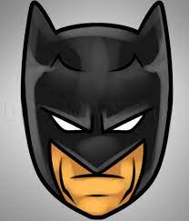 Draw the ears and the opening of the mask. How To Draw Batman For Kids Step By Step Drawing Guide By Dawn Dragoart Com