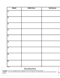 Vocabulary Graphic Organizer Vocabulary Graphic Organizer Graphic Organizers Vocabulary