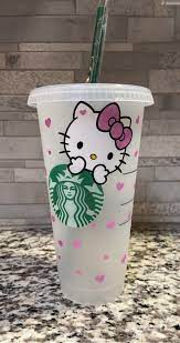 Check spelling or type a new query. Custom Starbucks Venti Cold Drink Cup Hello Kitty Tumbler Etsy In 2021 Personalized Starbucks Cup Starbucks Cup Art Personalized Cups