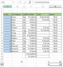 We get 8 as the result, as the counta function will not count cells that are absolutely empty cells. Count Blank And Non Blank Cells In Excel Tech Funda