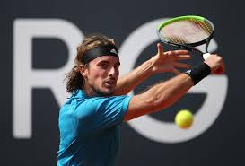 Stefanos tsitsipas celebrates winning a point during his match against alexander zverev. Atp Roundup Filip Krajinovic Topples Stefanos Tsitsipas In Hamburg Reuters