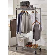 Check spelling or type a new query. Better Homes Gardens Double Hanging Garment Rack 38 2in Wx 23 6in Dx 66 1in H Gunmetal Finish Gray Walmart Com Walmart Com