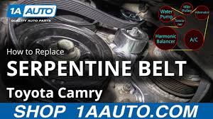 2005 toyota camry belt diagram allowed in order to our blog on this time i am going to demonstrate with regards to 2005 toyota camry. How To Replace Serpentine Belt 11 17 Toyota Camry Youtube