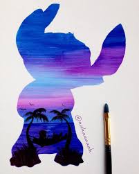 Titch Double Exposure The Print Is Up The New Ariel Pastel Double Exposure Is Available On Society6 Too D Liloandstitch Disne Tegning Eventyr Tegninger