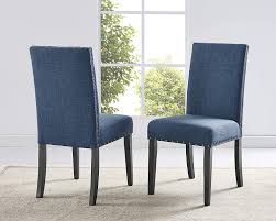 Try our free drive up service, available only in the target app. Amazon Com Roundhill Furniture Biony Blue Fabric Dining Chairs With Nailhead Trim Set Of 2 Chairs