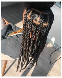 Voiceofhair On Instagram Loving This Jumbo Knotless Braids Transformation By B In 2021 Big Box Braids Hairstyles Braids For Black Hair Braids Hairstyles Pictures