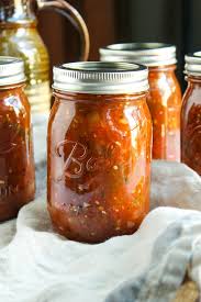 The process for canning salsa is similar to canning jam or canning pickles —just with a bit more chopping: Fire Roasted Salsa Canning Recipe The Hungry Bluebird