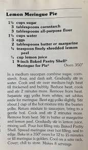Better Homes Gardens New Cookbook 1981 Shredded Lemon Peel Lemon Meringue Pie Lemon Meringue