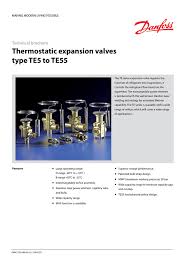 Thermostatic Expansion Valves Type Te5 To Te55 Gafco