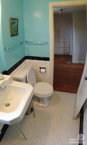 This 1930s bathroom kit has a pedestal basin, loo and steel bath (170x70cm) together with taps and wastes all for only $835.00. Dave And Fran S Beautiful Functional Black And White Tile Bathroom Remodel 1930s Vintage Style Retro Renovation