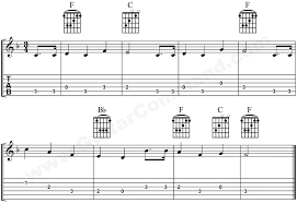 how to play happy birthday on guitar chords tab music