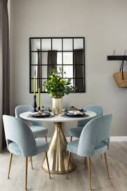 In This Open Plan Dining Area We Featured A Marble Table With A Gold Base To Really Add A Sense Of Luxury The So In 2020 Dining Room Small Dining Room