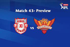 Kxip vs srh live ipl match: Dream11 Ipl 2020 Match 43 Kxip Vs Srh Preview