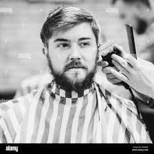 A barber shop Black and White Stock Photos & Images