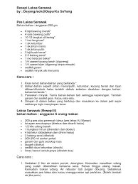 Maaf ye klu ada kekurangan.resepi lengkap di sini.laksa sarawakkuah3 ketul ayam bahagian isi10 ekor udangair kosongpes. Resepi Laksa Sarawak