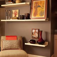 Try varying the spacing between the shelves, too. High Shelves Living Room Ideas Photos Houzz