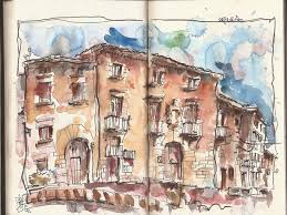 Segura Villa Medieval Dibujo Urbano Medieval