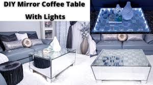 Find great deals and sell your items for free. Diy Mirror Coffee Table With Led Lights And Crushed Diamonds Diy Glam Furniture Youtube