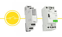 By means of pushbuttons, lighting circuits consisting of: Relay Modular Electronic Devices Elkoep