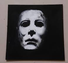 The partner has started panting some awsome peices of horror art freehand  She unfortunately doesn't believe it looks as good as I think it does so I  thought I'd chuck it up