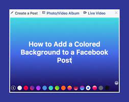 There's one big step you have to go through before you can proceed with the holiday themed backgrounds to your facebook posts: How To Add Color To Your Facebook Posts And Get The Rainbow Flag Reaction The Wonder Of Tech