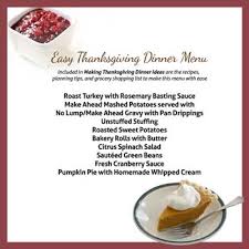 Thanksgiving Dinner Ideas
