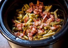 While potatoes are cooking, remove ham hocks from slow cooker, and. The Best Green Beans Her View From Home