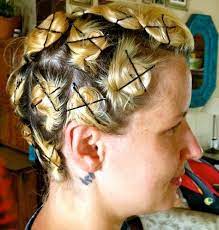 You start with wet hair and remove the grips once the hair is dry, and beautiful corkscrew curls will be revealed. Pincurl Your Own Hair With This Pincurl Tutorial Hair Styles How To Curl Short Hair Long Hair Styles