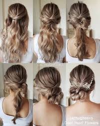 Braids, ponytails, half up half down, evening looks and hair styles with step by step tutorial. 18 Wedding Hairstyles Tutorials For Brides And Bridesmaids Deer Pearl Flowers